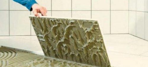 изсушаване на плочките след монтаж