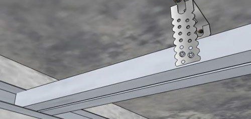 фиксиране на профила на тавана