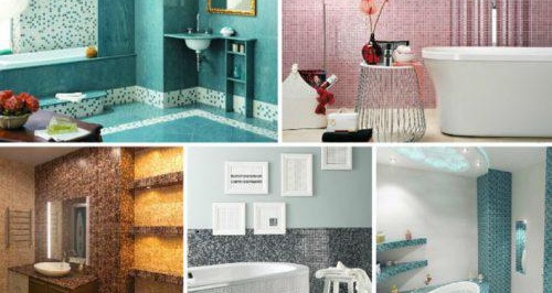 мозайка в банята снимка