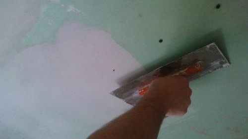 шпакловка на крепежни елементи