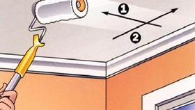 Как да боядисаме тавана с боя на водна основа