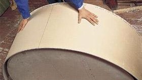 Как да огънете гипсокартон за арка снимка