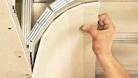 Как да огънете снимка на гипсокартон, как да огънете картини от гипс, огънете лист картина от гипсокартон, огънете гипсокартон за арка със собствените си ръце снимка