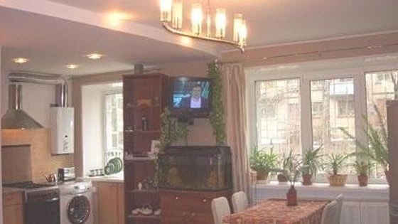 Редизайн на кухнята във фотоапартамента. кухня всекидневна