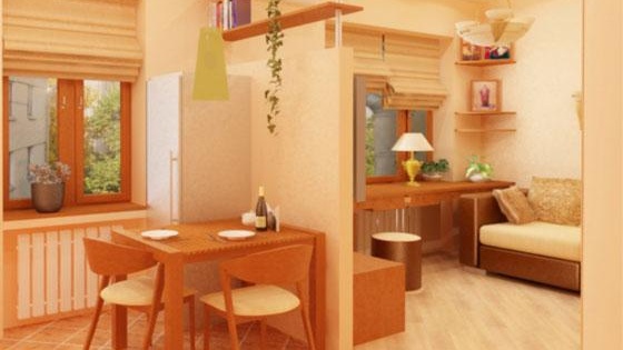 Редизайн на кухнята във фотоапартамента. кухня всекидневна