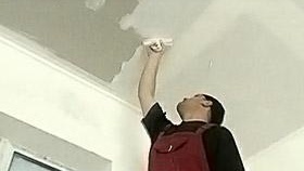 Снимка на шпакловка на тавана