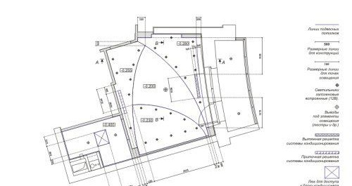 План за окачен таван от гипсокартон