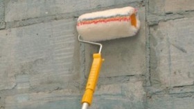 Грундирайте стените с валяк за мазилка