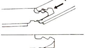 фиксиране на ключалката на ламината