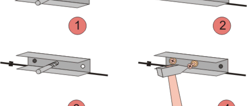 фиксиране с шпилка в профила