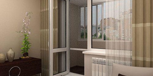 Пластмасови врати към балкона