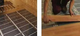 Монтаж на инфрачервен топъл под