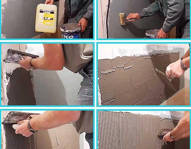 Процедурата за полагане на плочки върху гипсокартон