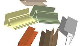 Швартови профили (лайсни) снимка. Пластмасови панели